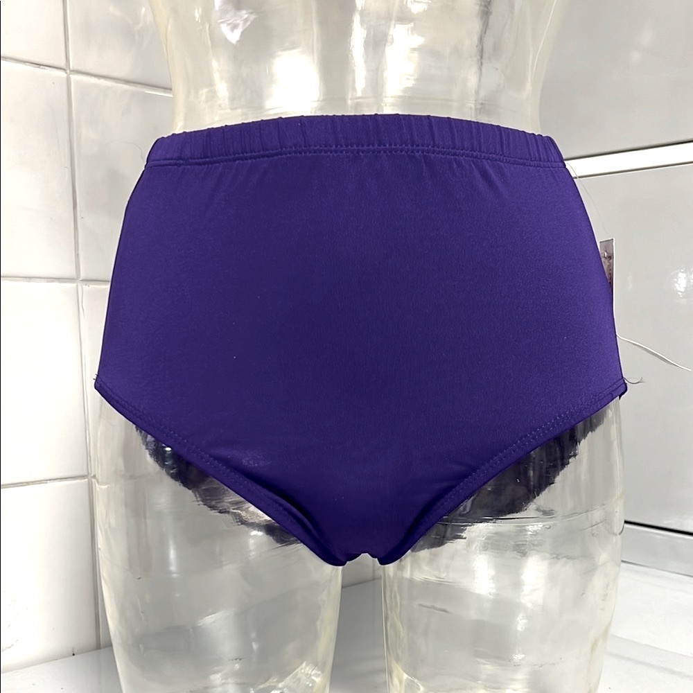 Athletic Brief. Cheer Spanks Half-Leo NWT Purple
